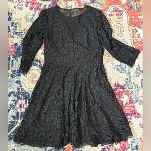 SAYLOR Black Lace Dress